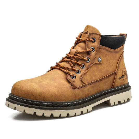 Rivington | Bottines Homme à Lacets Montantes, Semelle Antidérapante Robuste & Col Matelassé Premium