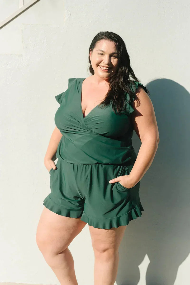 Naomi | Maillot de Bain Femme Style Combinaison avec Soutien-Gorge Intégré