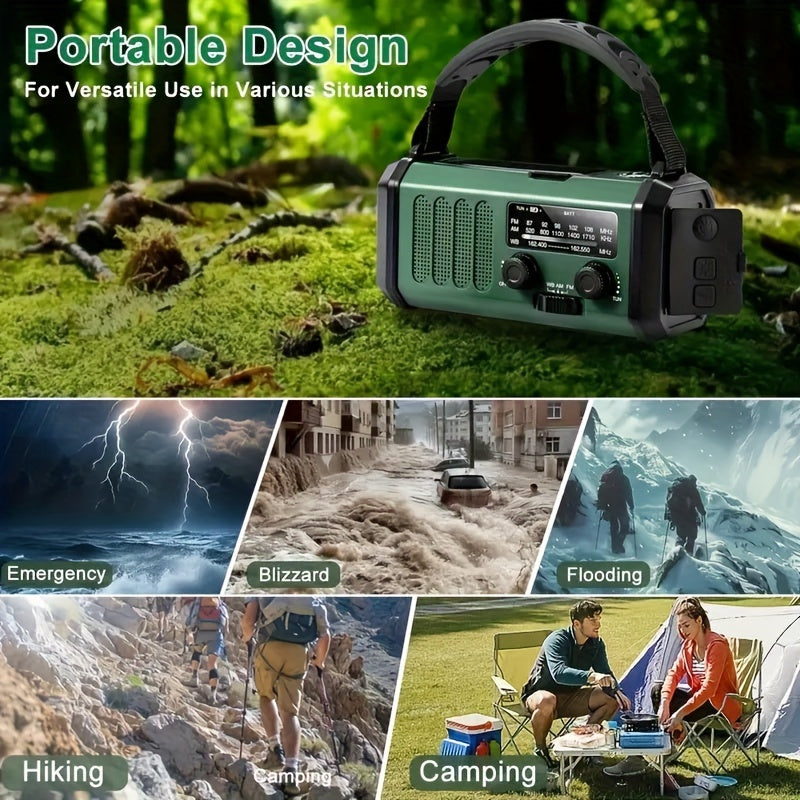StormMate X10™ | Multifunktionales Notfallradio mit Solar, Handkurbel und 10.000-mAh-Akku