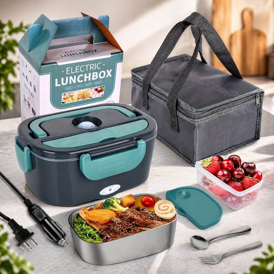 WarmBento™ | Elektrische Lunchbox mit Edelstahl-Innenbehälter und Heizfunktion