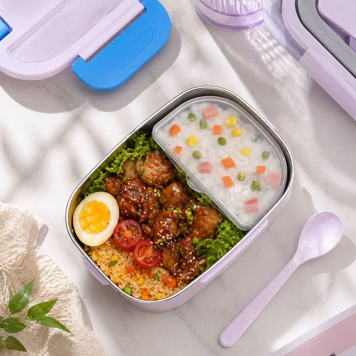 WarmBento™ | Elektrische Lunchbox mit Edelstahl-Innenbehälter und Heizfunktion