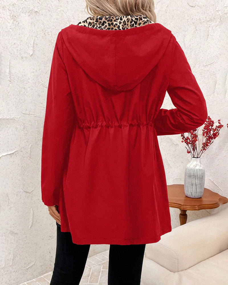 Manteau Léger Femme | Doublure Léopard & Style Urbain