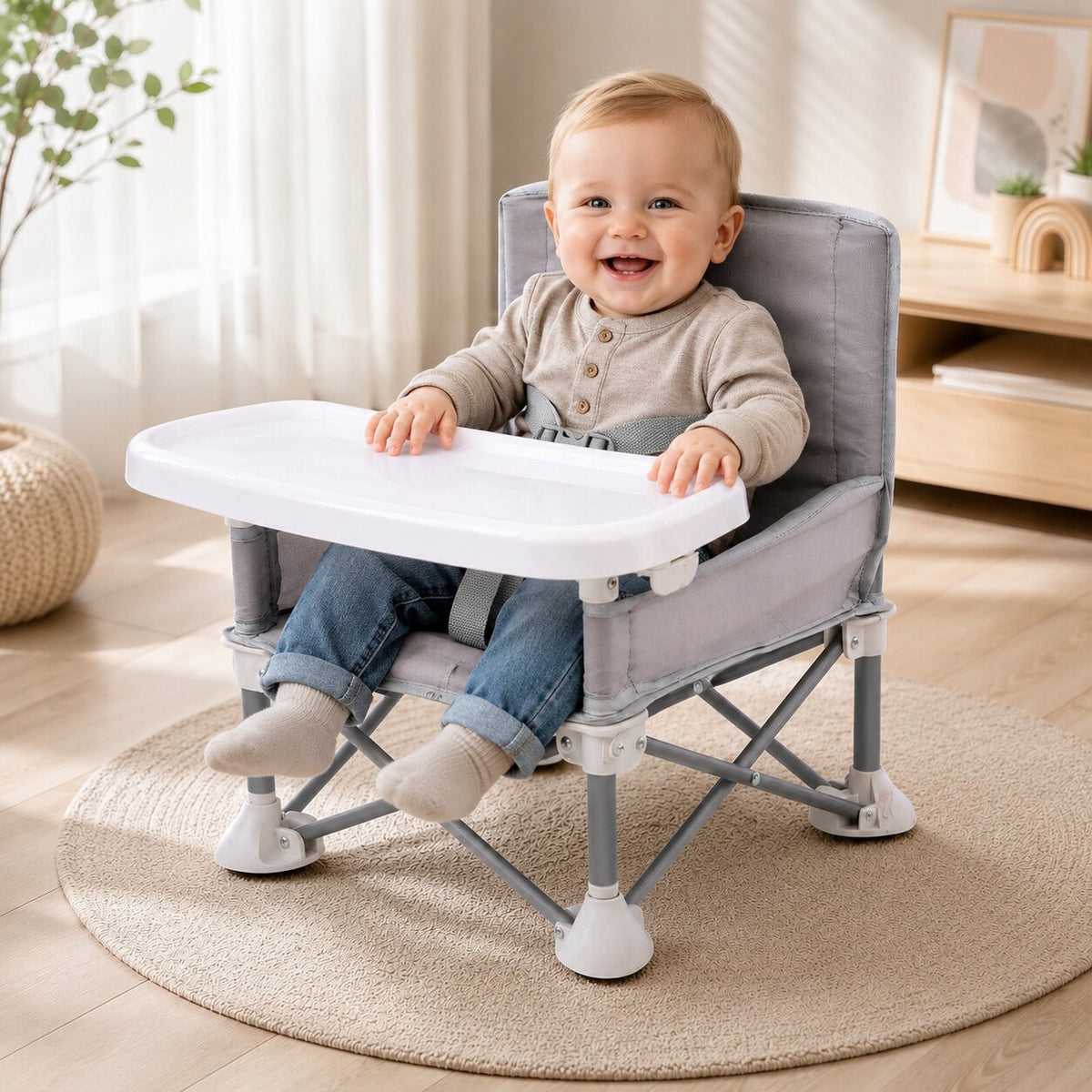 KindiFold™ | Faltbarer Kinderstuhl mit Tisch und Tragetasche