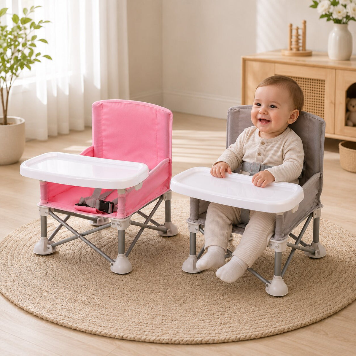 KindiFold™ | Faltbarer Kinderstuhl mit Tisch und Tragetasche