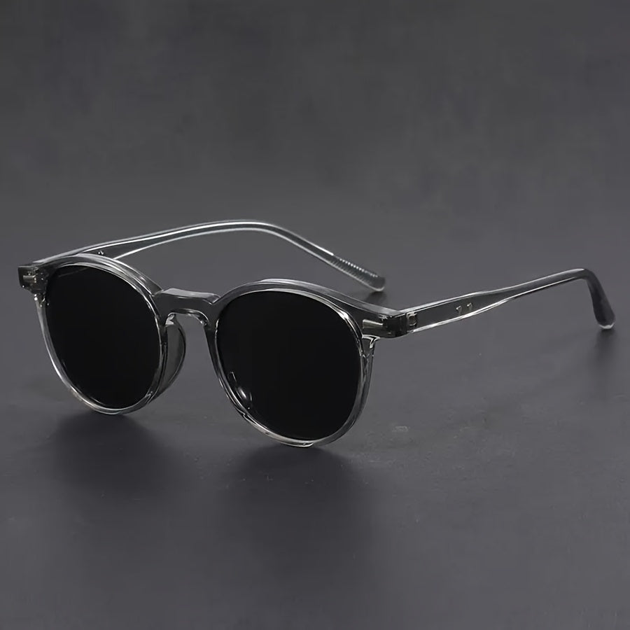 RetroShade™ | Runde Herren-Sonnenbrille im schwarz-braunen Schildpatt-Look