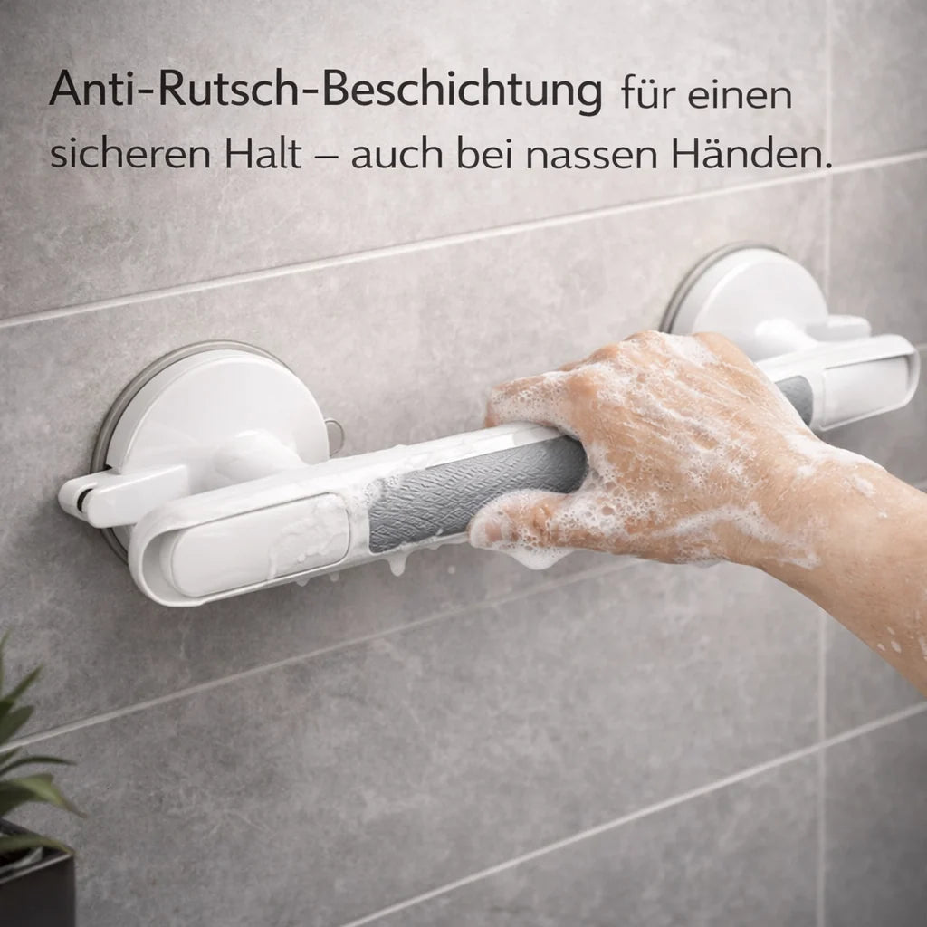 SuctionSure™ | Badezimmer-Haltegriff mit Saugnapf und Verriegelungsanzeige