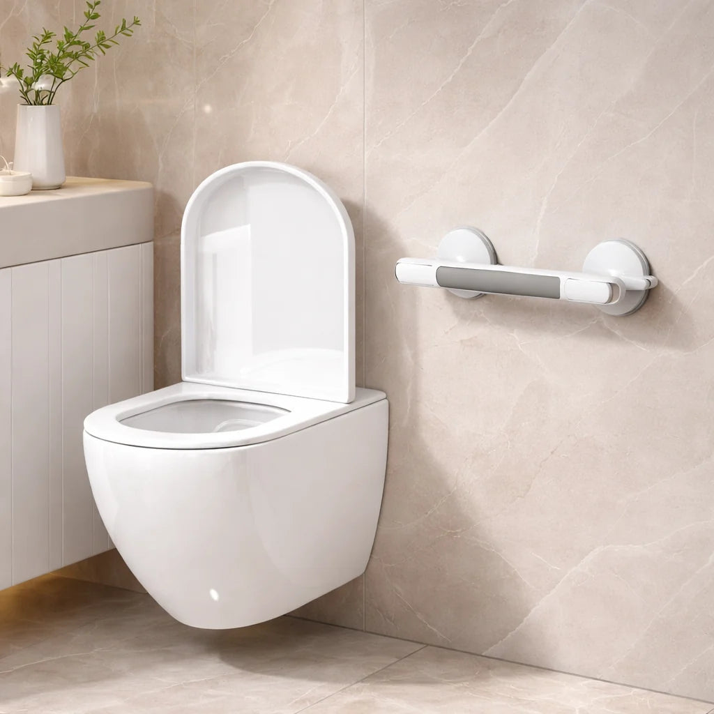 SuctionSure™ | Badezimmer-Haltegriff mit Saugnapf und Verriegelungsanzeige