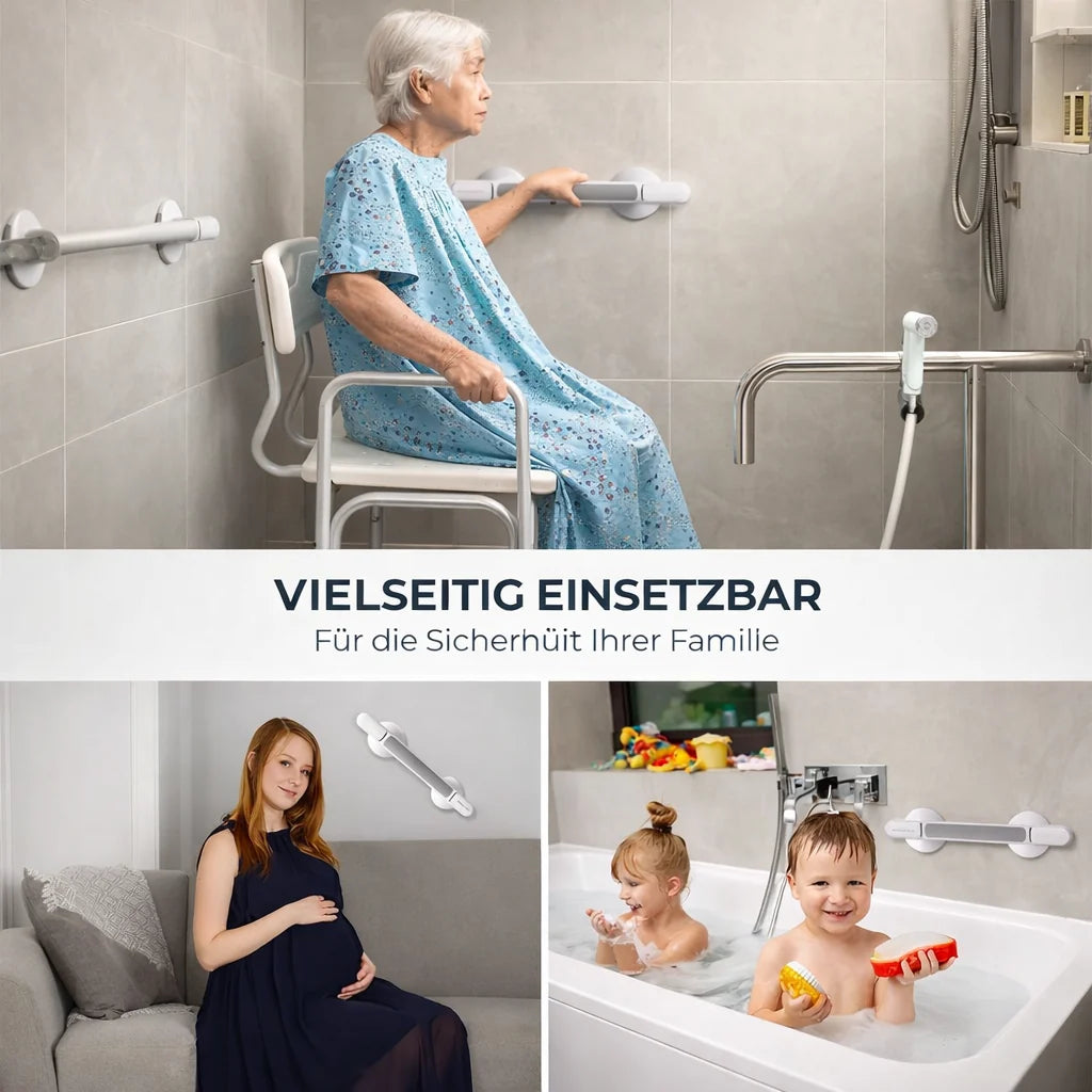 SuctionSure™ | Badezimmer-Haltegriff mit Saugnapf und Verriegelungsanzeige