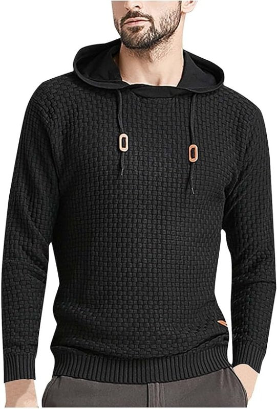 Sweat à Capuche Homme | Tricot Structuré | Style Urbain et Confort