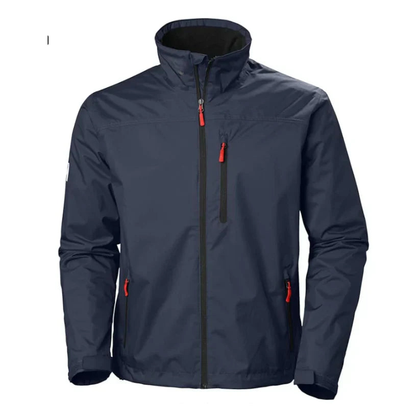 Theo | Veste Homme Imperméable à Col Montant avec Poches Zippées Multiples | Coupe Outdoor Respirante et Coupe-Vent