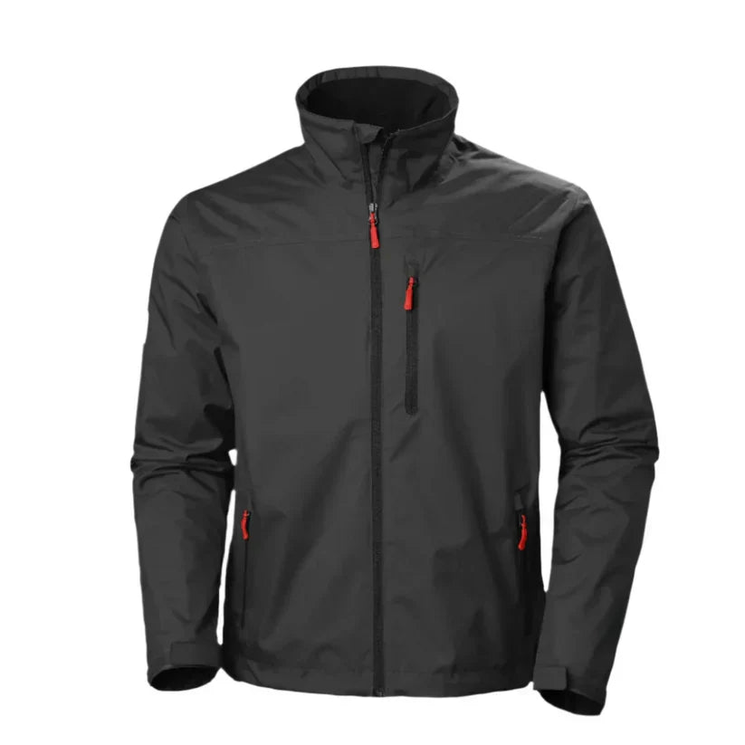 Theo | Veste Homme Imperméable à Col Montant avec Poches Zippées Multiples | Coupe Outdoor Respirante et Coupe-Vent
