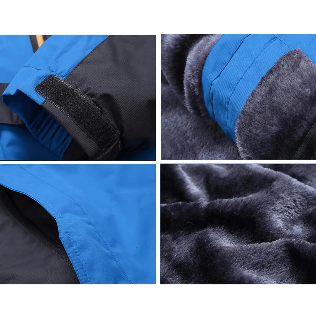 Silas | Veste d’Hiver Homme Imperméable à Capuche avec Doublure Polaire