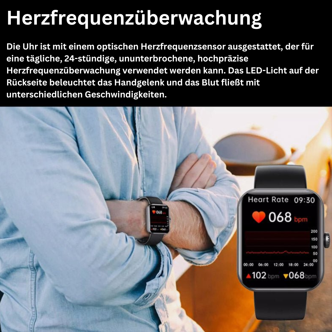 VitaPulse™ | Smartwatch mit Gesundheits- und Fitnessfunktionen