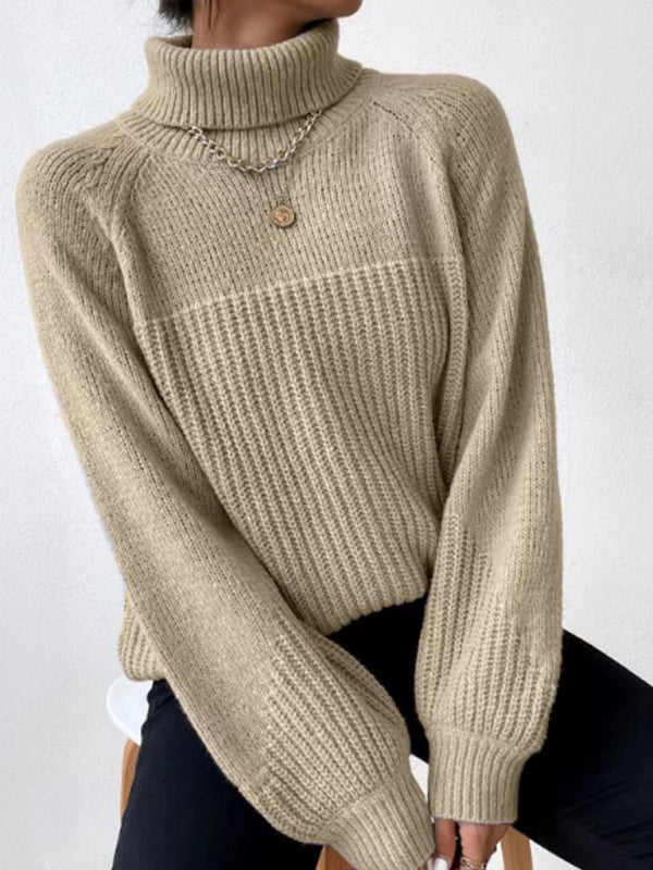 Zivela | Pull à Col Roulé Doux et Uni pour Femme