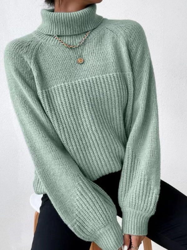 Zivela | Pull à Col Roulé Doux et Uni pour Femme