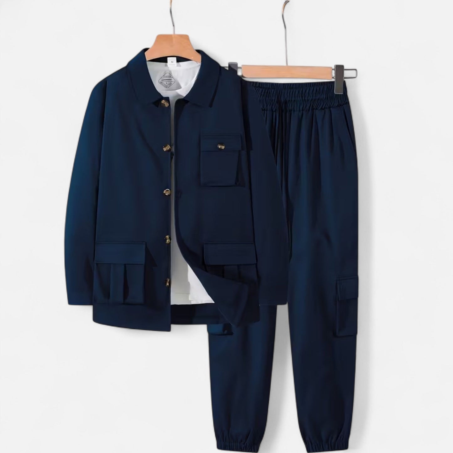 Ambrose | Ensemble Homme Casual Workwear à Poches Multiples avec Jogger à Taille Ajustable