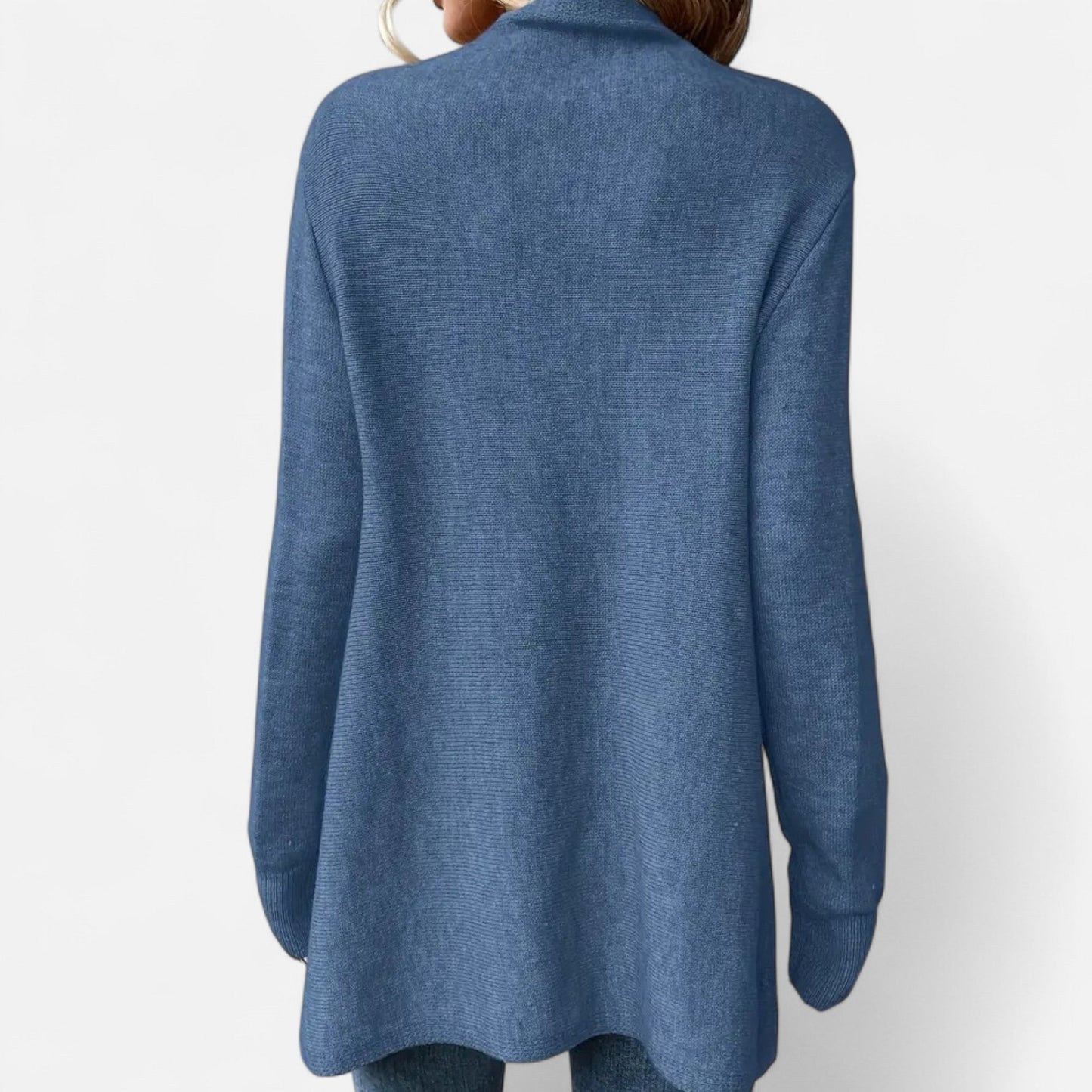 Janisse | Pull Femme à Col Drapé avec Franges et Pampilles Couleur Unie