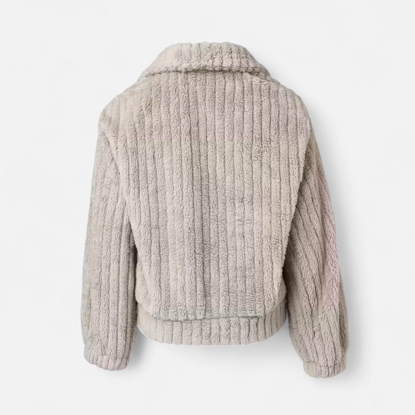 Liliosa | Veste Femme Décontractée Épaisse en Peluche avec Col Revers