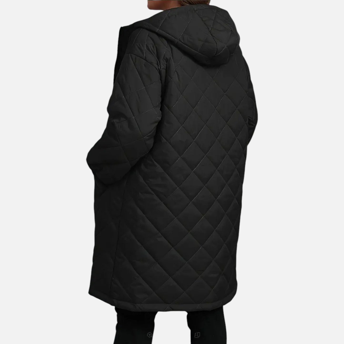 Malorie | Manteau Femme Matelassé à Capuche Automne Hiver Élégant