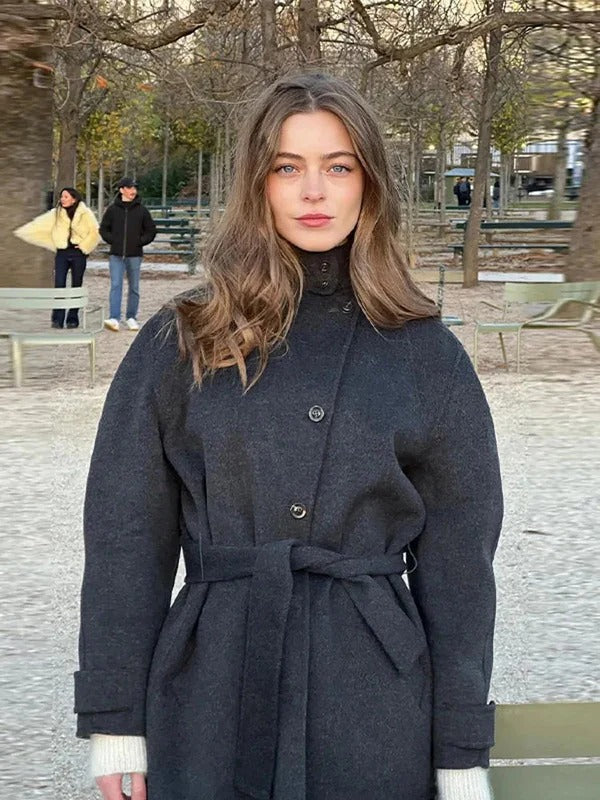 Manteau Court Chic Femme | Élégance Moderne & Taille Ajustable