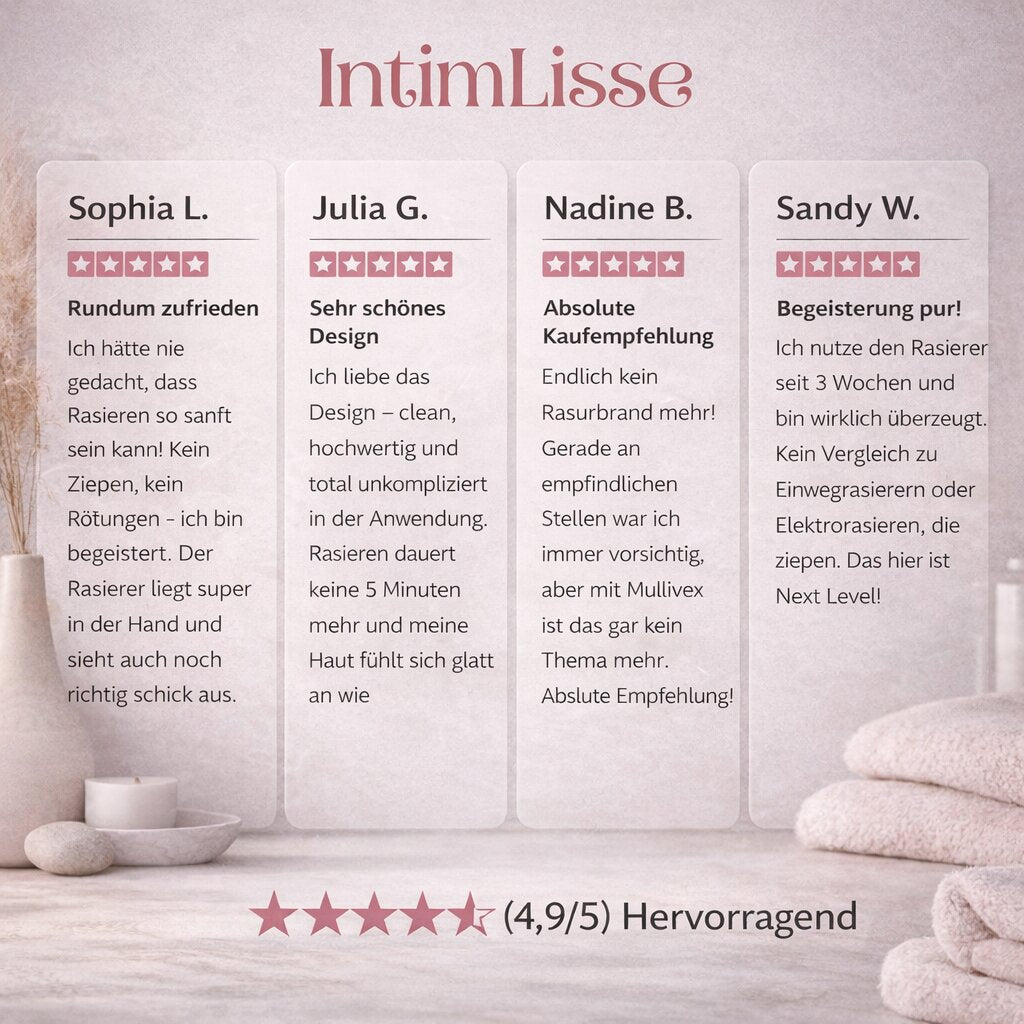 SilkVela™ | Elektrischer Damenrasierer für Intimbereich, Körper und Gesicht