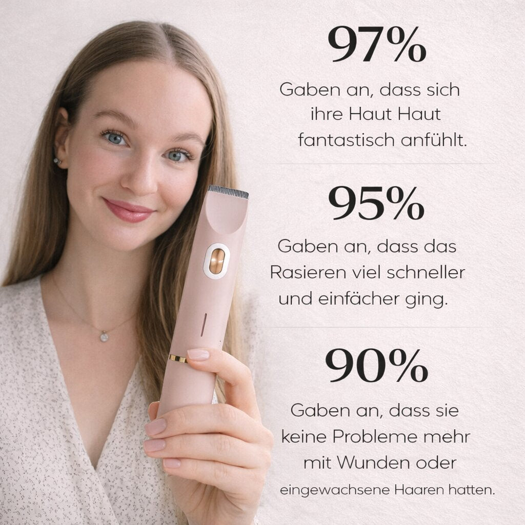 SilkVela™ | Elektrischer Damenrasierer für Intimbereich, Körper und Gesicht