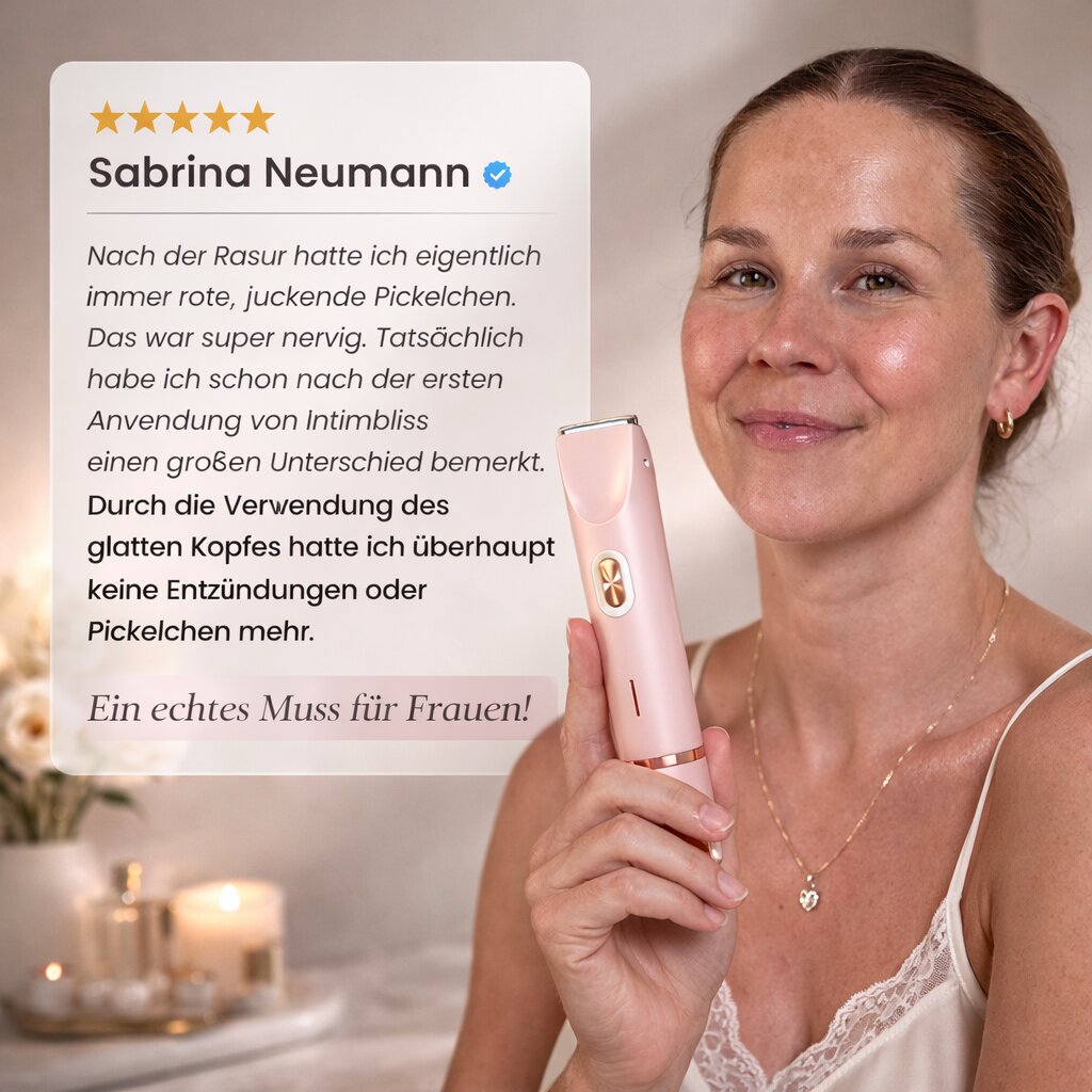 SilkVela™ | Elektrischer Damenrasierer für Intimbereich, Körper und Gesicht