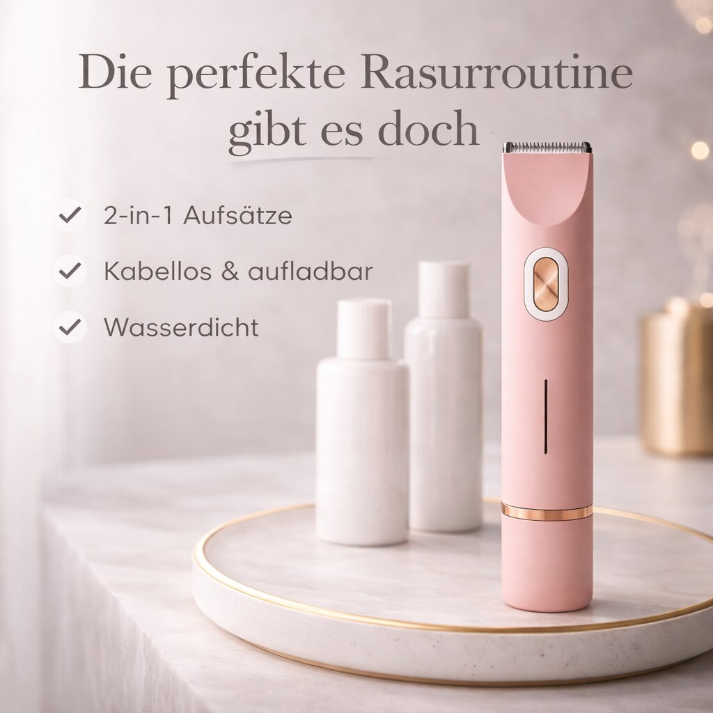 SilkVela™ | Elektrischer Damenrasierer für Intimbereich, Körper und Gesicht