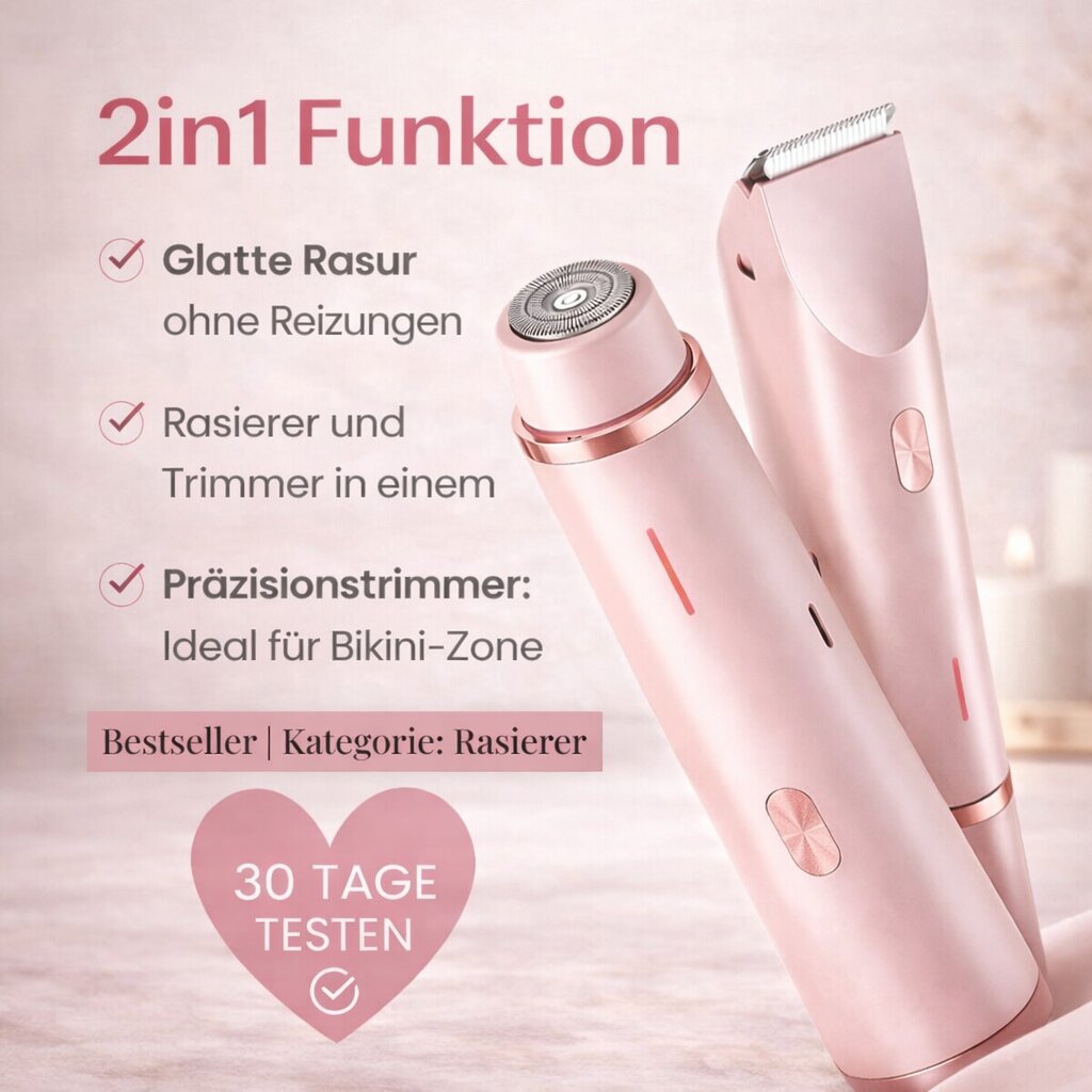SilkVela™ | Elektrischer Damenrasierer für Intimbereich, Körper und Gesicht