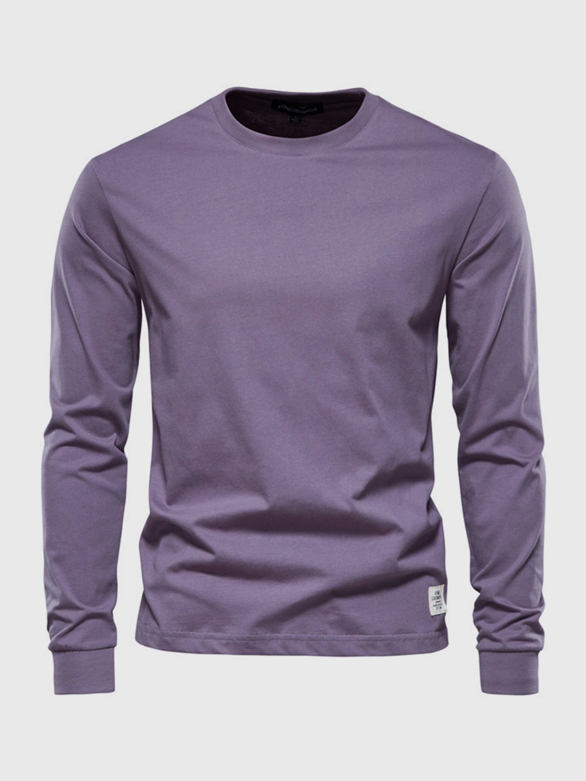 Leonard | Sweatshirt Homme Col Rond | T-Shirt Manches Longues Basique Coton Uni