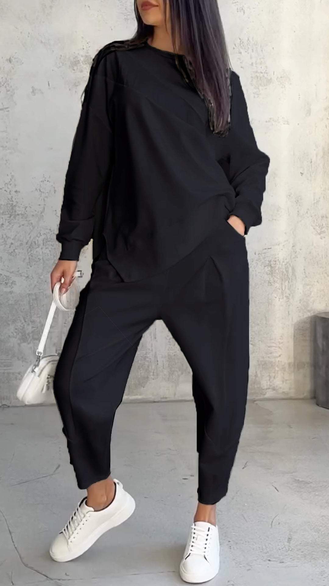 Ensemble Décontracté Femme Deux-Pièces | Confort Doux et Style Moderne