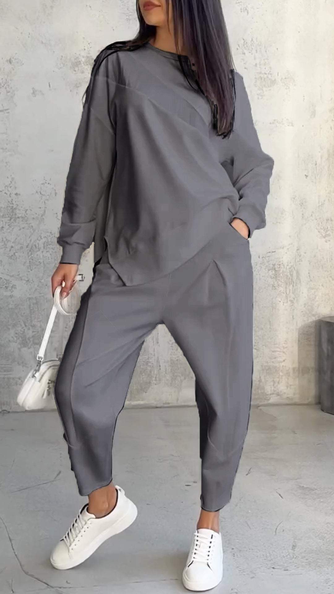 Ensemble Décontracté Femme Deux-Pièces | Confort Doux et Style Moderne