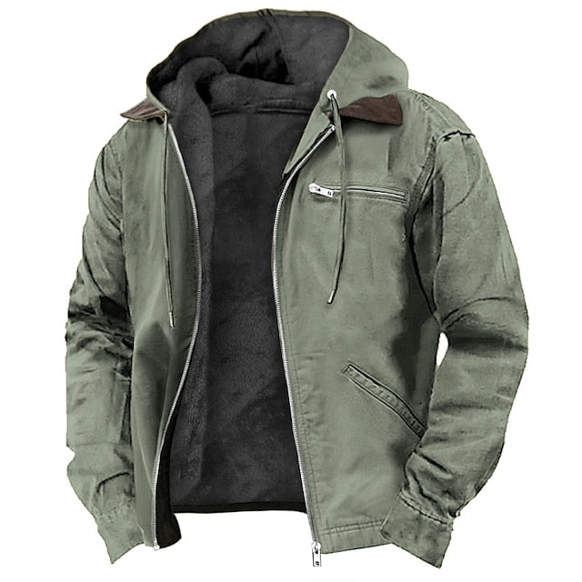 Owen | Veste extérieure moderne pour homme avec capuche et cordon de serrage