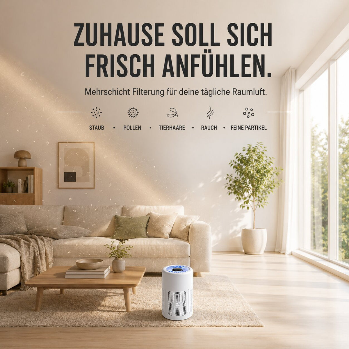 AeroKlar™ | Luftreiniger für große Räume mit Mehrschicht-Filtersystem