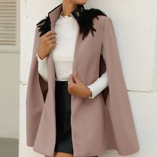 Isidora | Manteau Cape Femme Chic – Élégance et Raffinement