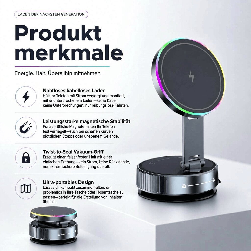 MagniDrive™ | MagSafe-Autohalterung mit 15-W-Wireless-Charging