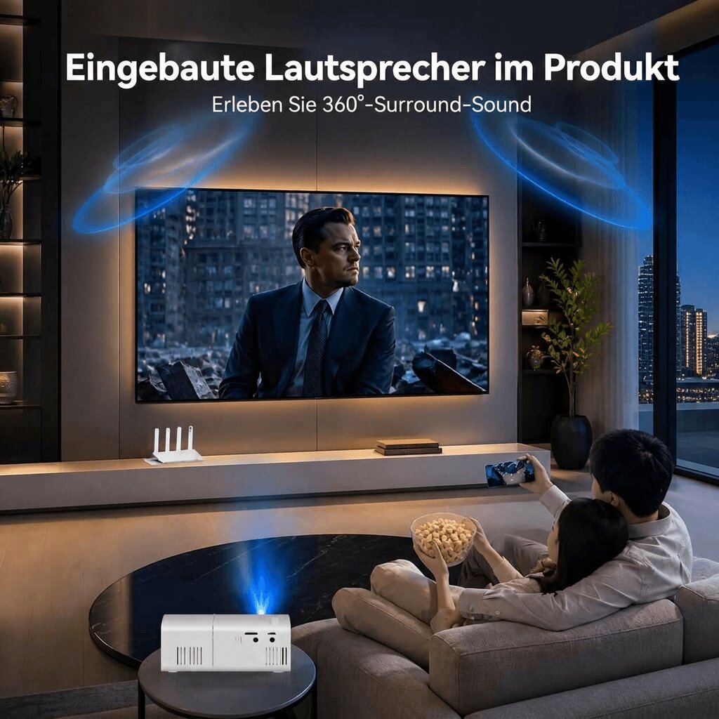 CineVanta™ | Mini-Beamer für Zuhause mit 3000 Lumen