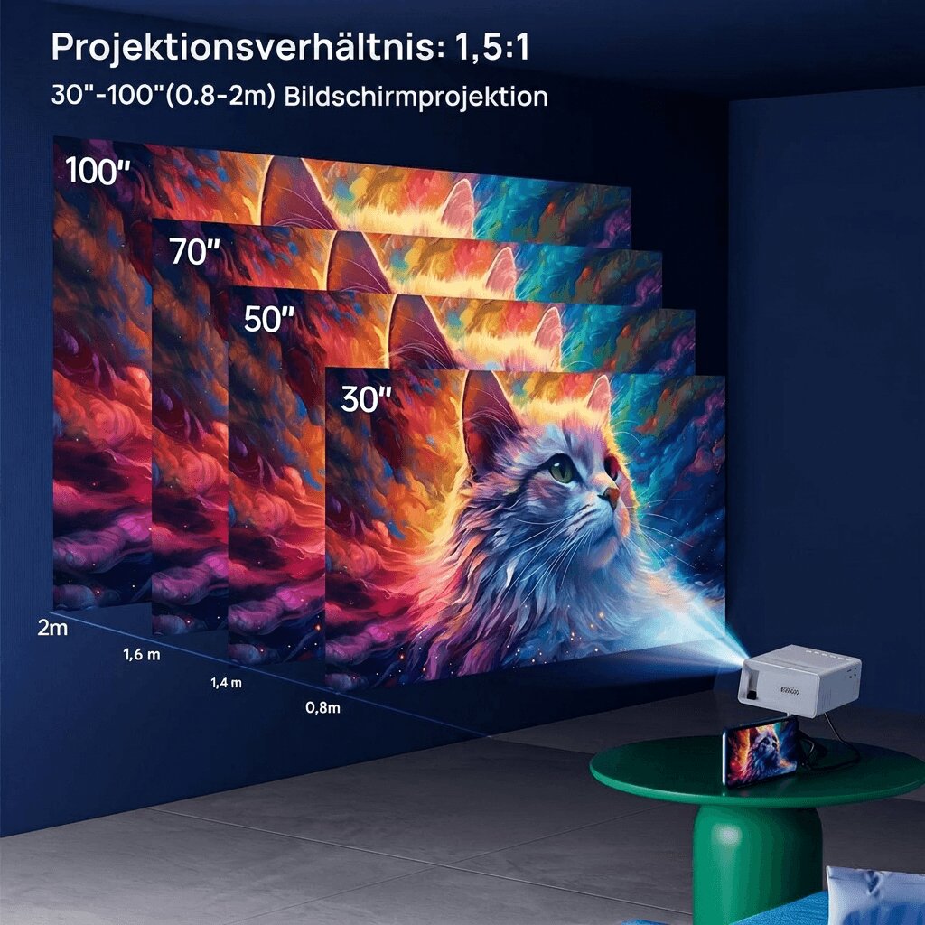 CineVanta™ | Mini-Beamer für Zuhause mit 3000 Lumen