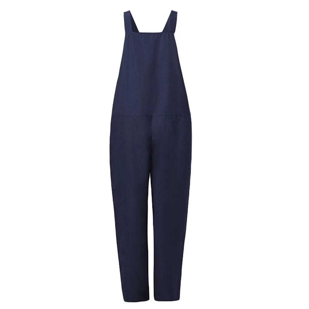 Brisande | Combinaison Femme Sans Manches à Jambe Large, Coupe Ample en Coton & Lin