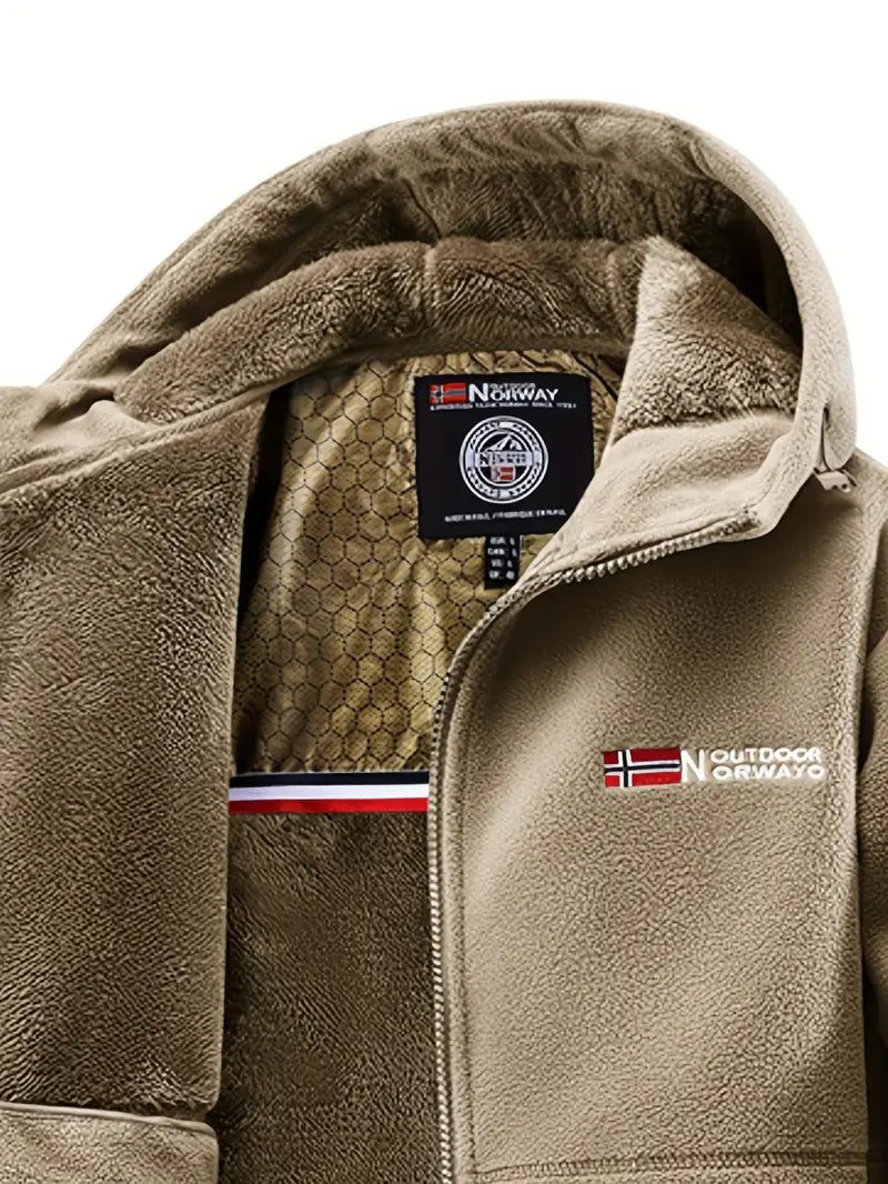Veste Polaire Homme Fonctionnelle avec Capuche & Fermeture Éclair – Confort, Chaleur & Style