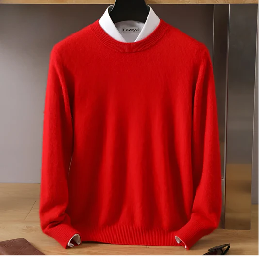 Pullover Homme Cashmere | Col Rond Classique et Confortable