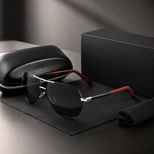 AviatorShade™ | Polarisierte Herren-Pilotenbrille mit UV400-Schutz