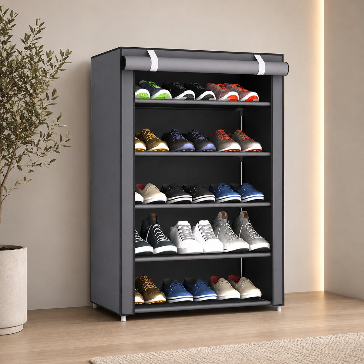 SchuhOrdina™ | Freistehender Schuhschrank mit Reißverschluss und Staubschutz
