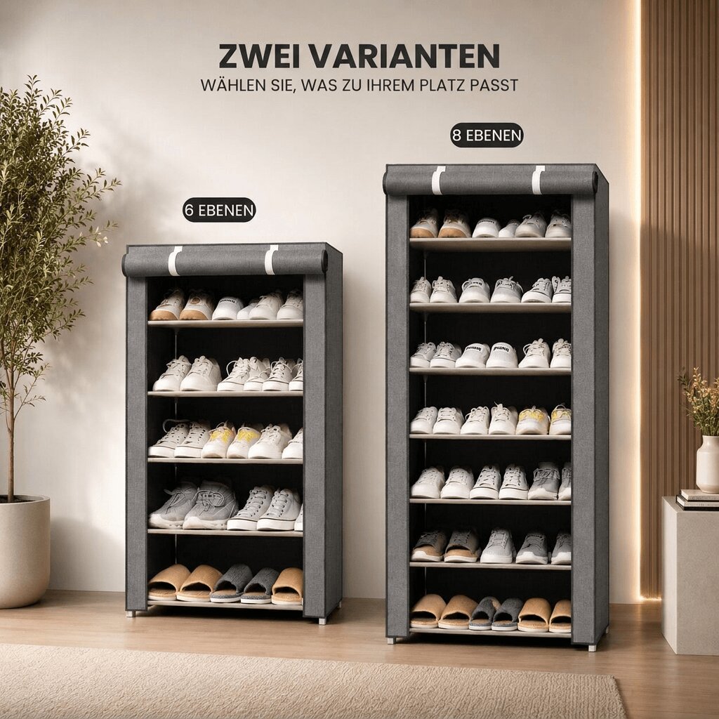 SchuhOrdina™ | Freistehender Schuhschrank mit Reißverschluss und Staubschutz