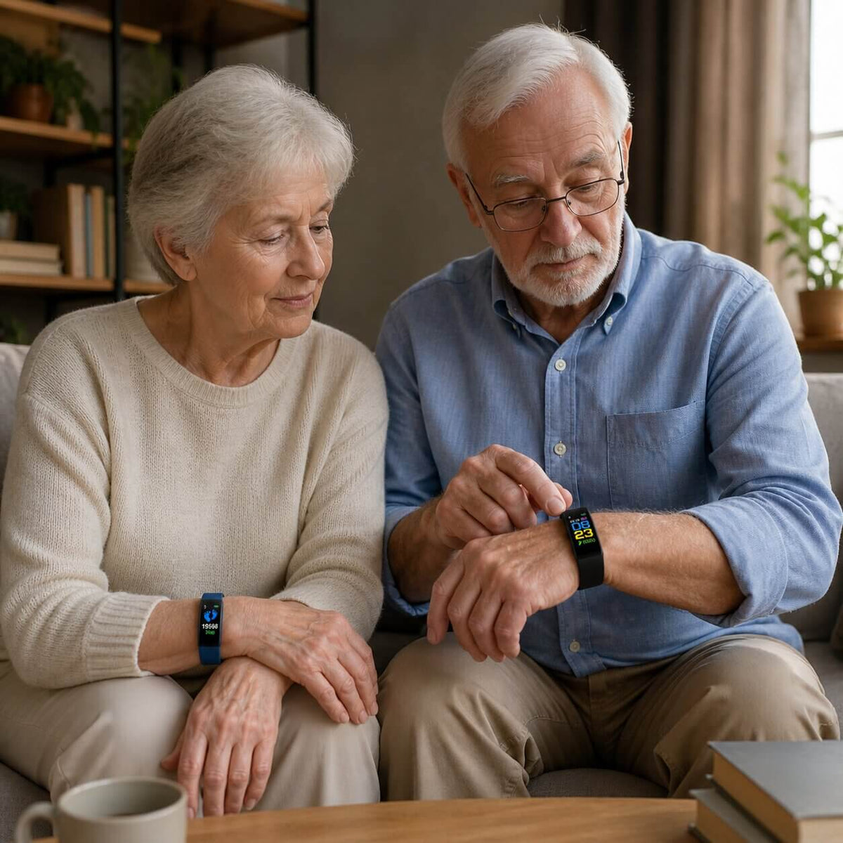 VitalEase™ | Senioren-Smartwatch mit großem Display und Gesundheits-Tracking
