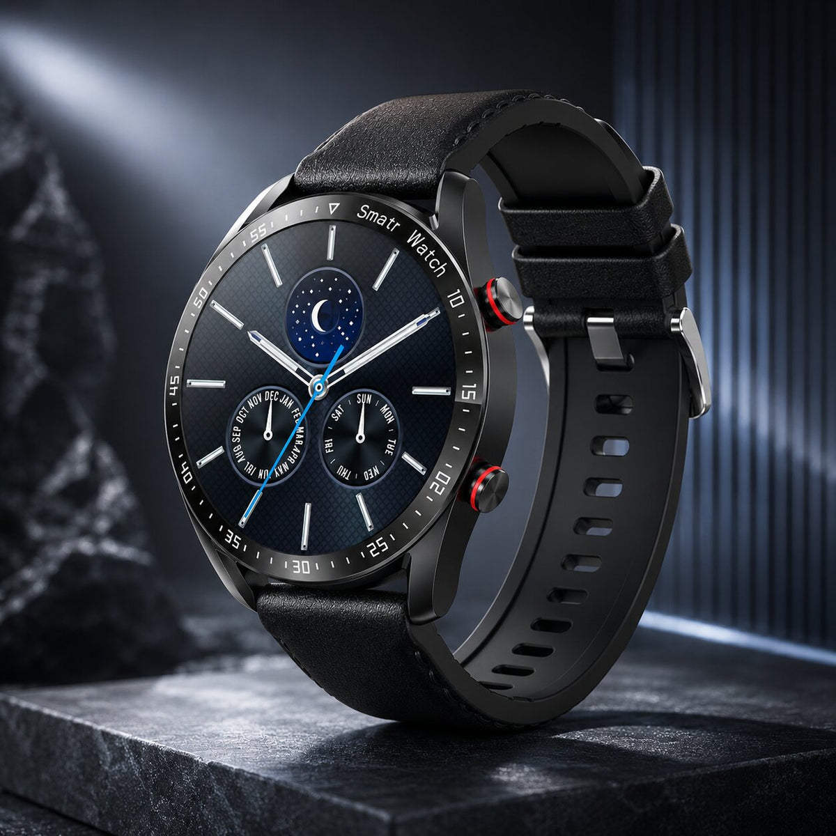 PulseVeyron™ | Herren-Smartwatch mit Gesundheitsfunktionen und Bluetooth-Telefonie