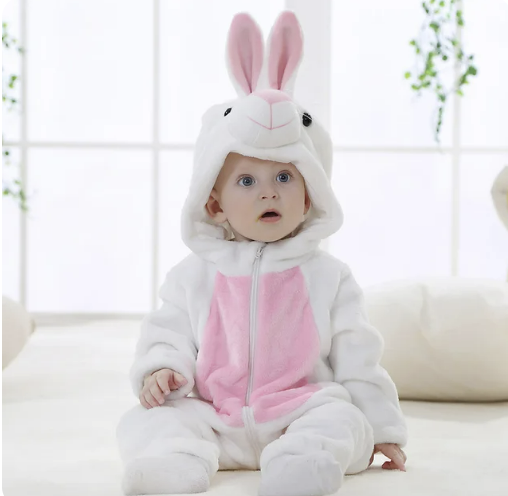 FleecePanda™ | Baby-Overall mit Tierkapuze aus weichem Flanell