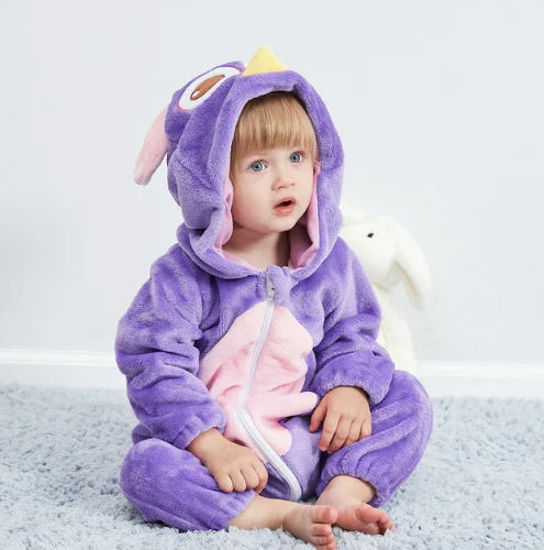 FleecePanda™ | Baby-Overall mit Tierkapuze aus weichem Flanell