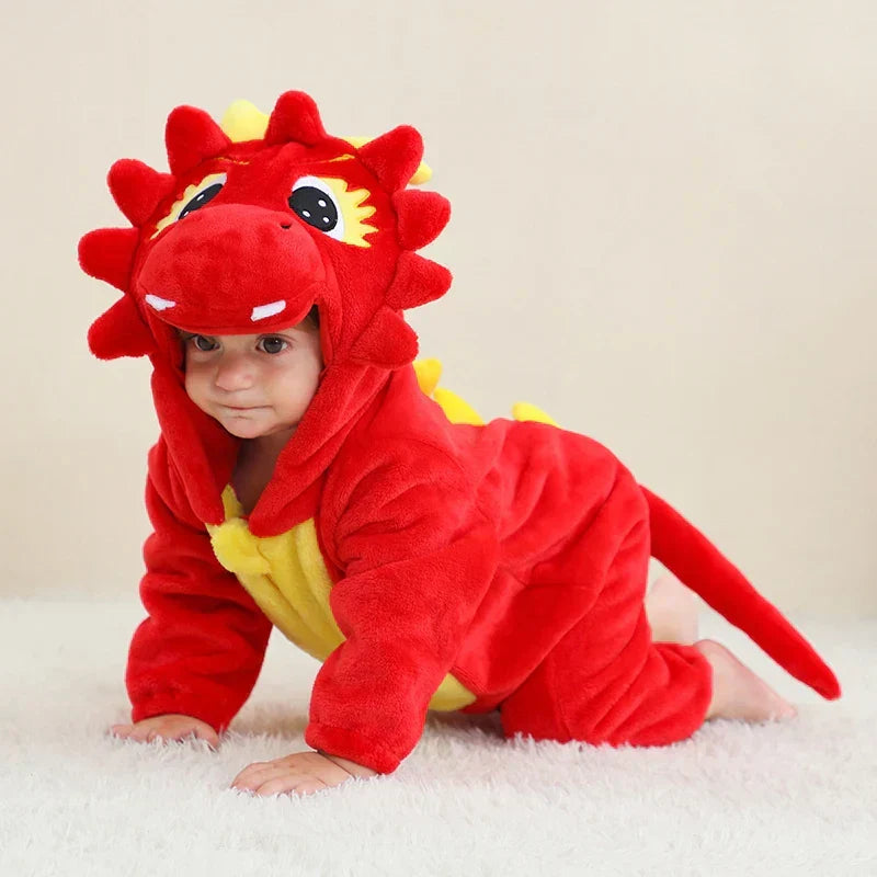 FleecePanda™ | Baby-Overall mit Tierkapuze aus weichem Flanell