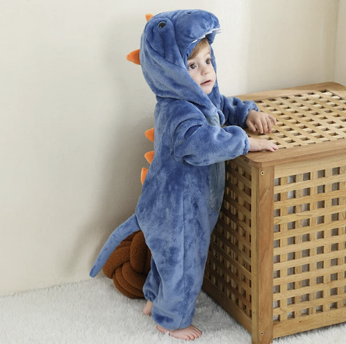 FleecePanda™ | Baby-Overall mit Tierkapuze aus weichem Flanell